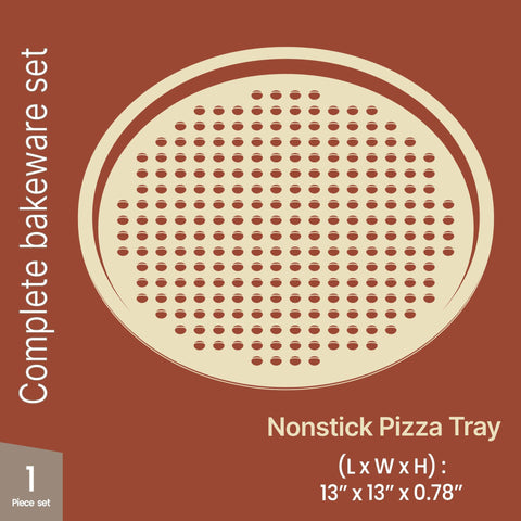 BakkenMaster round perforated holes promote air flow for crispy crust at home
