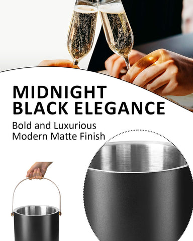 Bakpoco ice bucket arranged in a stylish party setup for cocktails