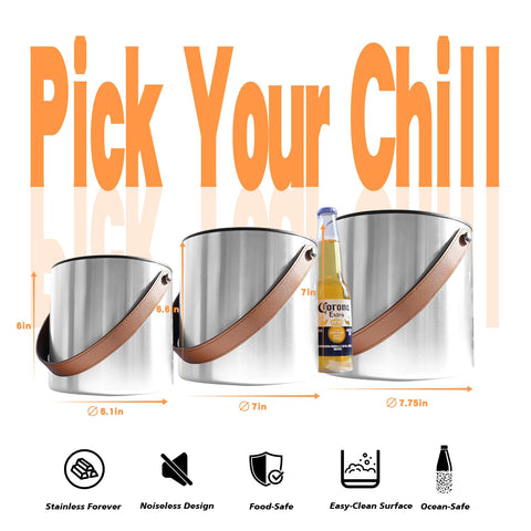 Bakpoco ice bucket tong helps grab cubes neatly for drinks.