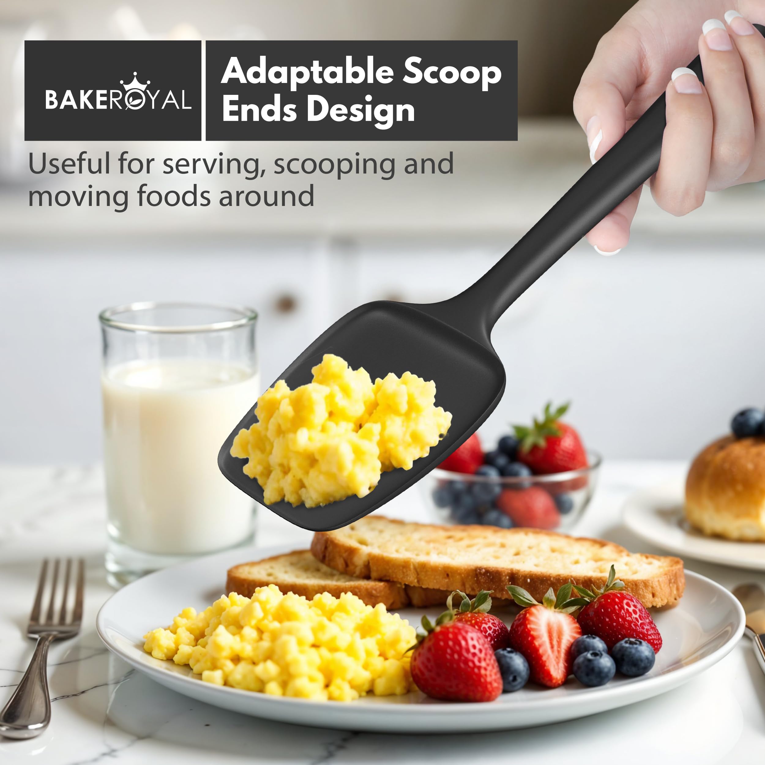 BakeRoyal dishwasher safe for quick, thorough cleaning after cooking.