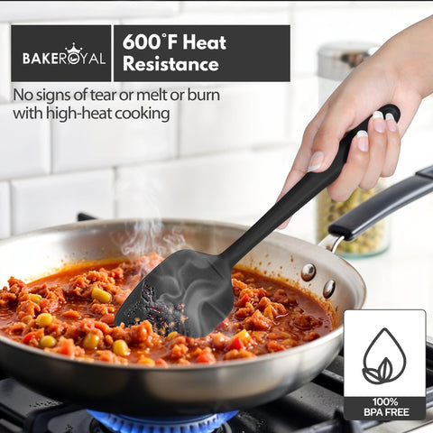 BakeRoyal jar spatula retrieves every last bit from jars neatly.