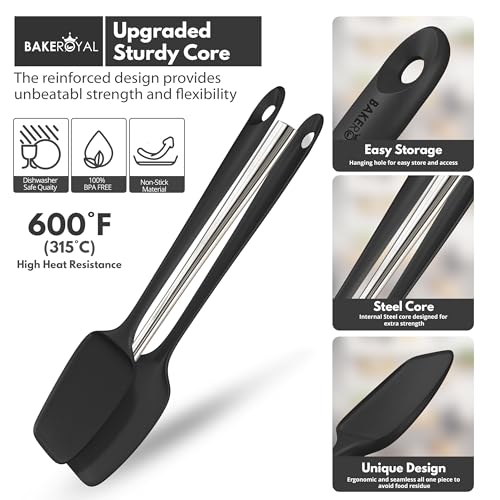 BakeRoyal mini spatula handles small jars with precision.