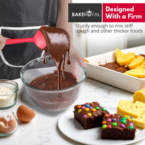 Bakroyal red spatula color pop for lively kitchen tasks