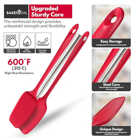 Bakroyal silicone spatula mini for jars and tight spaces