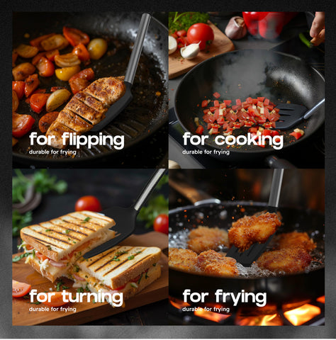 BakRoyal silicone spatula solid ideal for scraping bowls and pans.