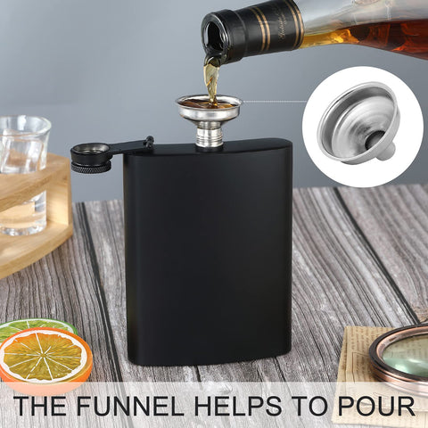 BALABALA hip flask leak-proof cap, laser-welded design prevents spills