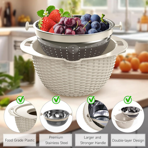 Balavina non-slip base provides stable counter use during drying.