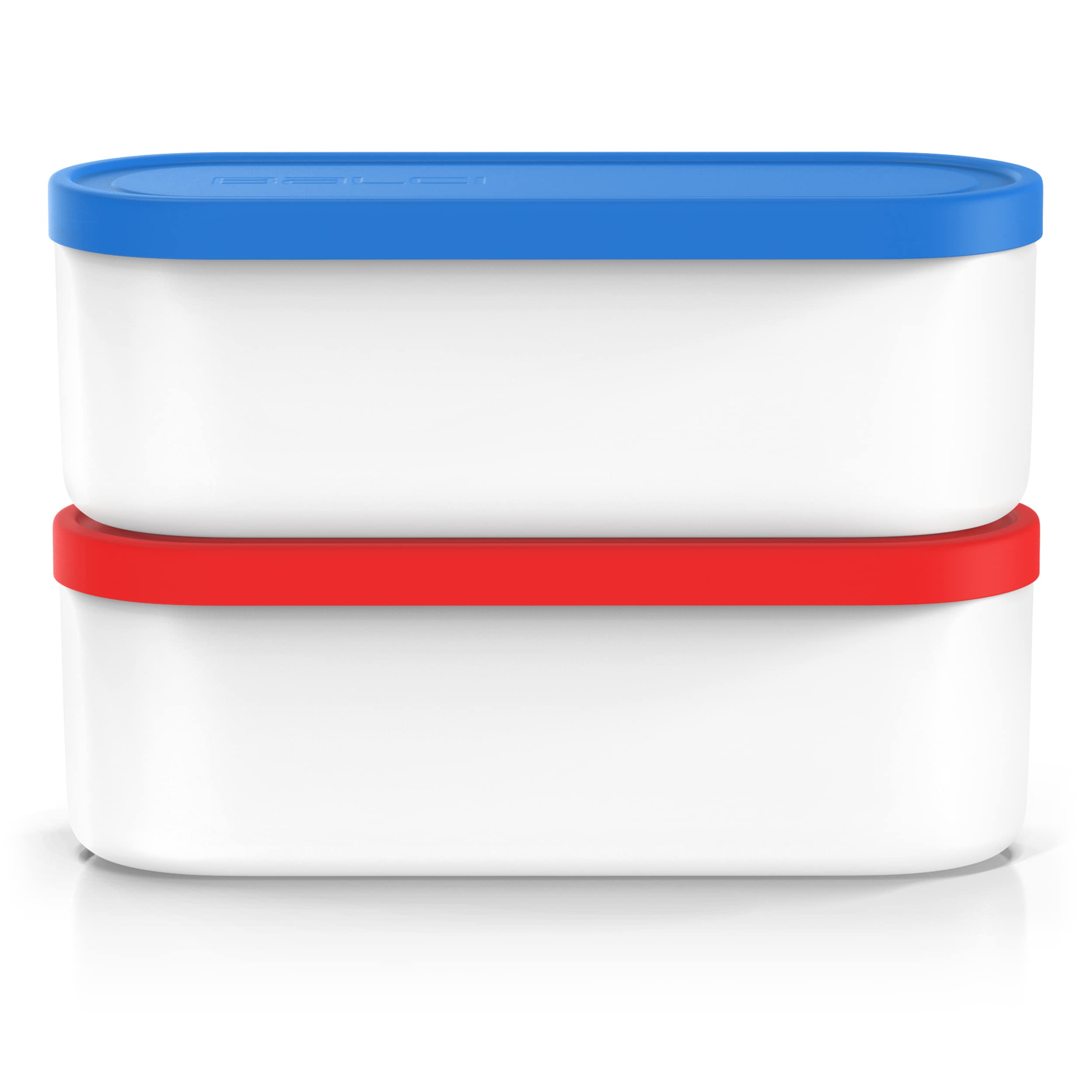 BALCI blue and red colorway adds visual appeal to your freezer organization.