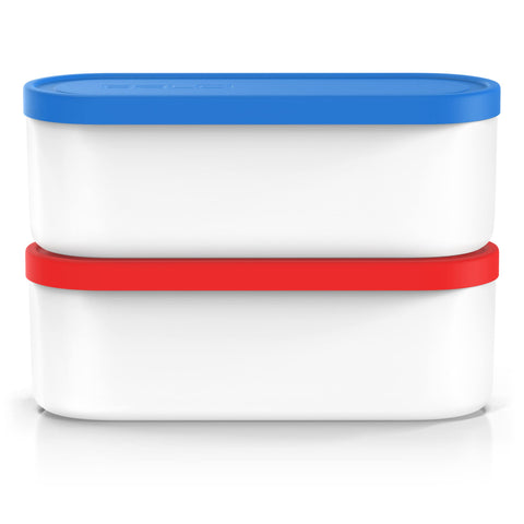 BALCI blue and red colorway adds visual appeal to your freezer organization.