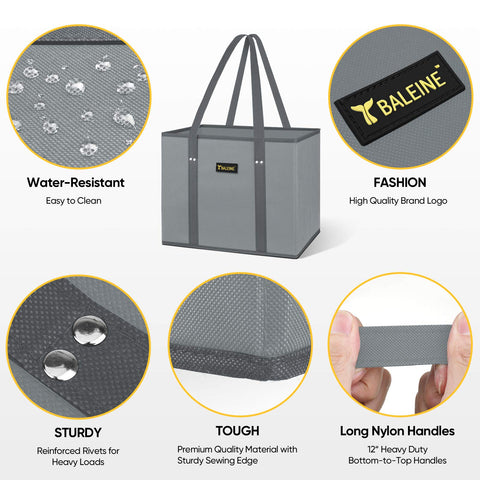 BALEINE bags keep shopping organized in cart and trunk.