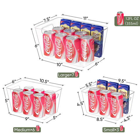 BALEINE clear bin cabinet organizer for easy retrieval of kitchen essentials.