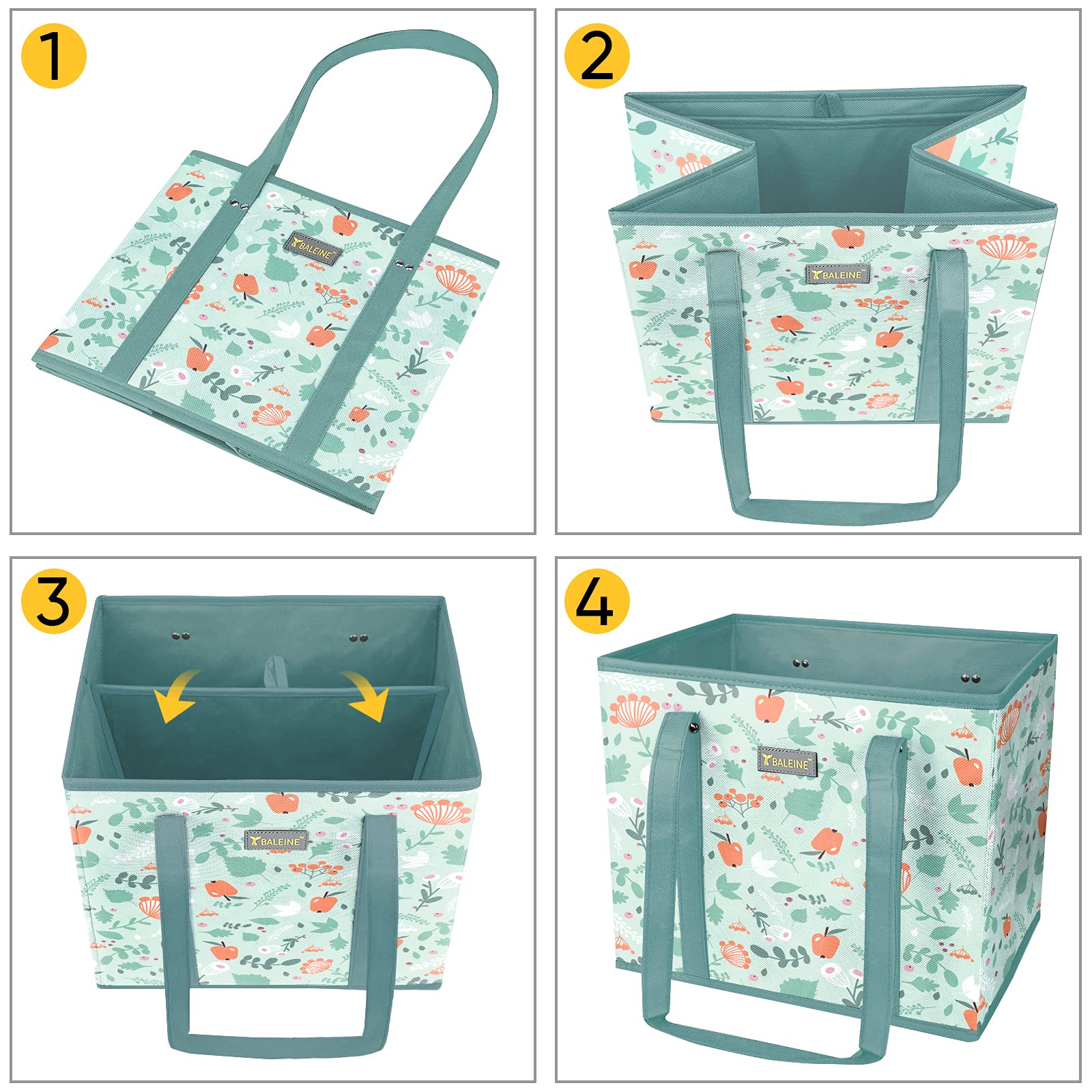 BALEINE easy-clean fabric makes quick wipe-down after shopping possible.