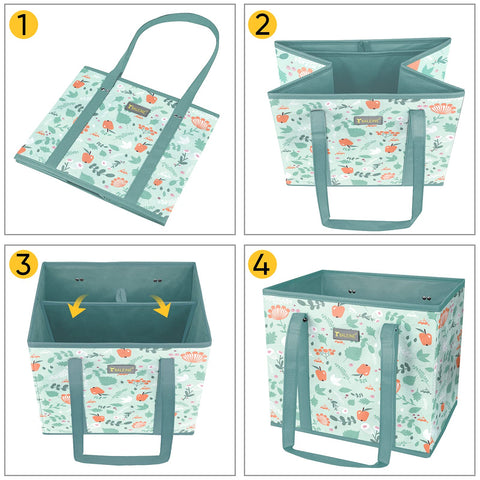 BALEINE easy-clean fabric makes quick wipe-down after shopping possible.