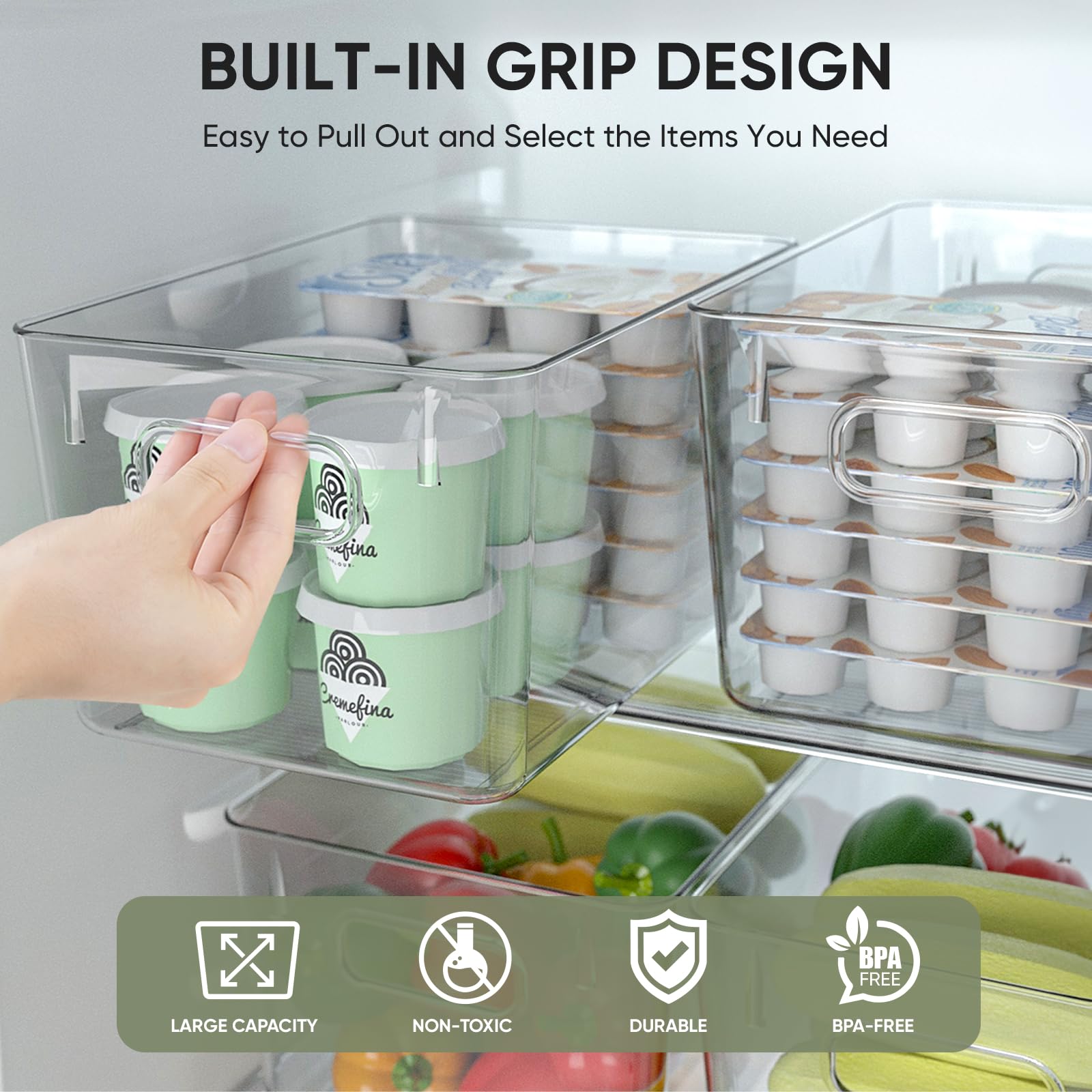 BALEINE easy-clean surface bin makes wiping down quick and hygienic.