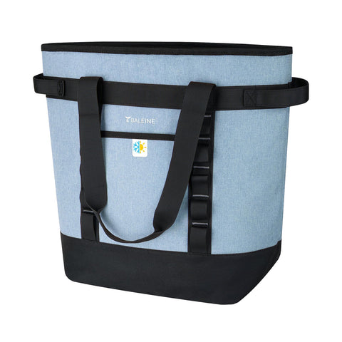 BALEINE large teal cooler bag front view shows rugged build and roomy interior.