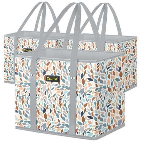 BALEINE mosaic foldable grocery bags with large capacity for versatile shopping