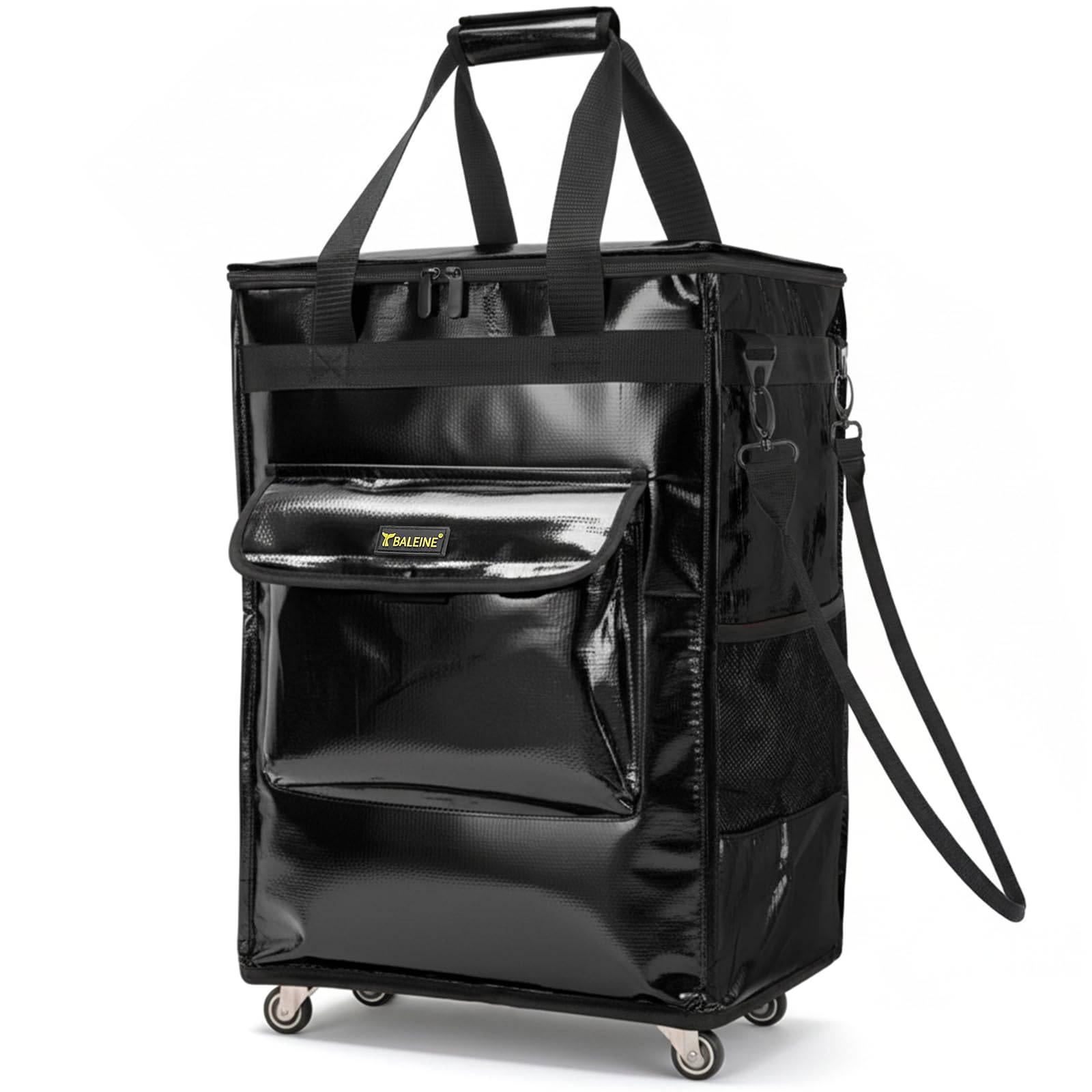 BALEINE reusable grocery bags on wheels rolling tote for effortless transport