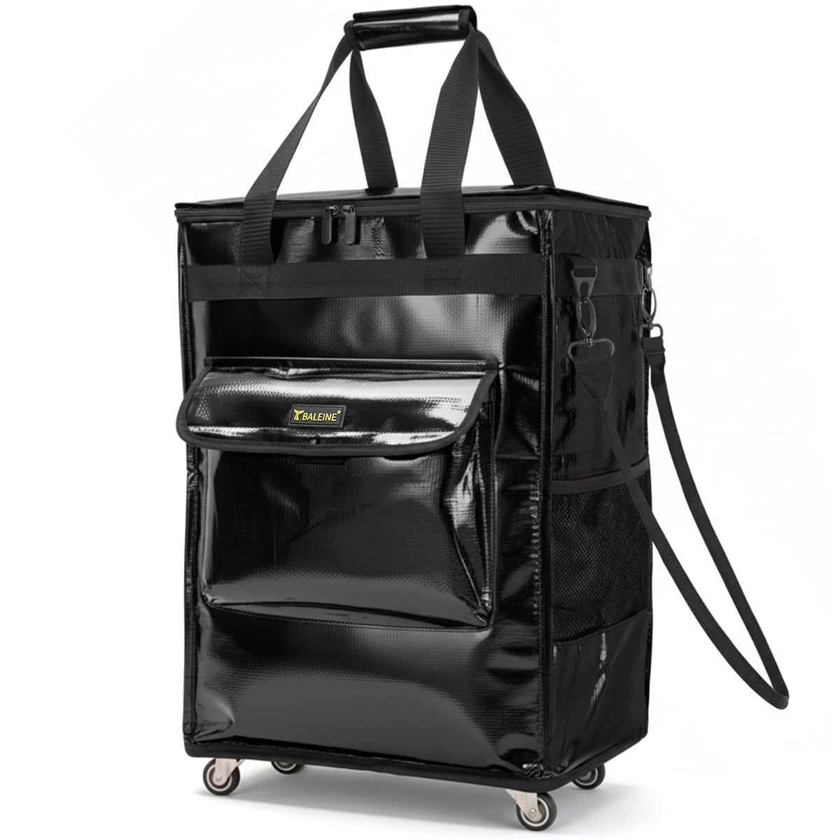 BALEINE reusable grocery bags on wheels rolling tote for effortless transport