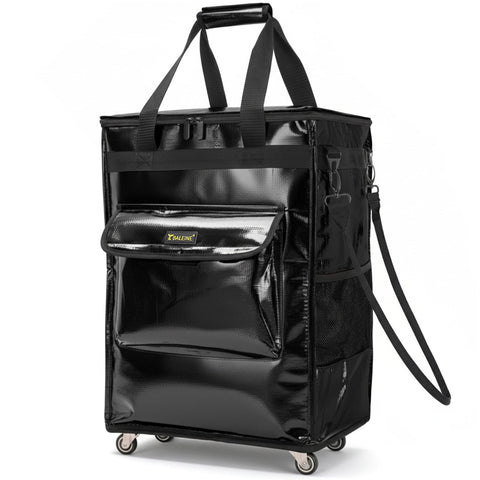 BALEINE reusable grocery bags on wheels rolling tote for effortless transport