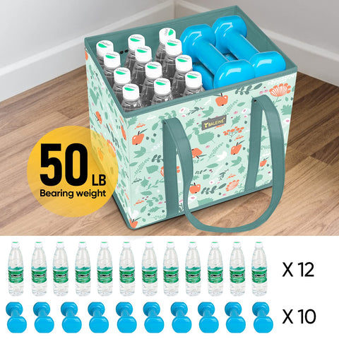 BALEINE spacious box-shaped tote designed for large loads at home and shop.