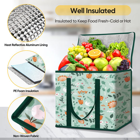 BALEINE Spring Stroll insulated bag, collapsed for compact storage