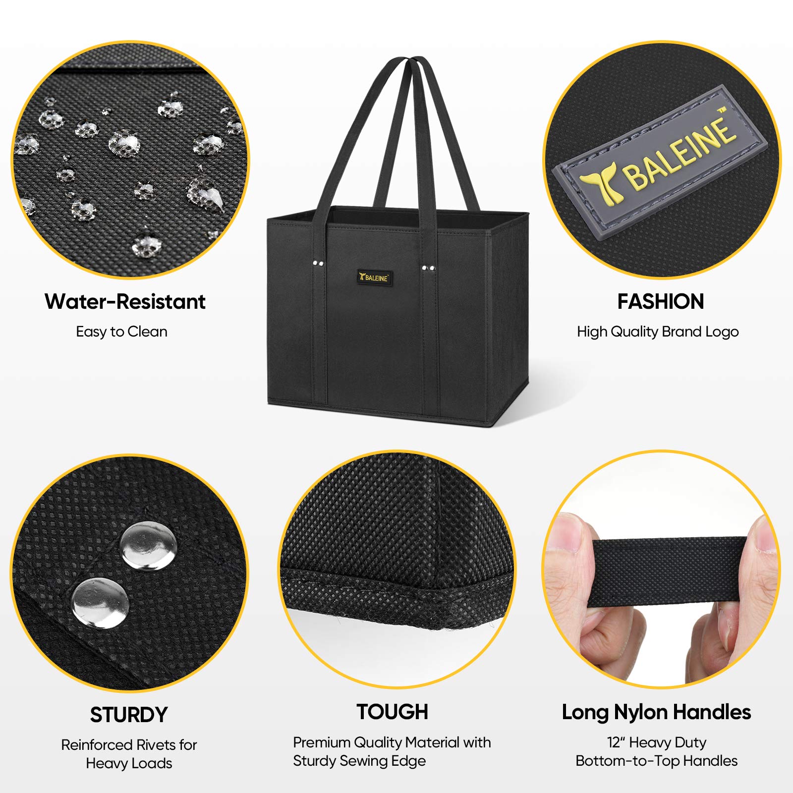 BALEINE water-resistant surface for outdoor shopping and quick cleaning.