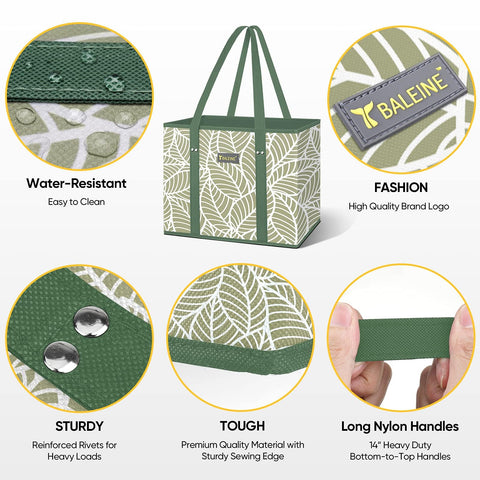 BALEINE 12-inch handles enable comfortable shoulder carrying.
