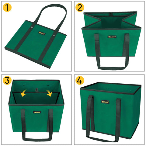 BALEINE fold-flat storage design simplifies keeping bags ready for next trip