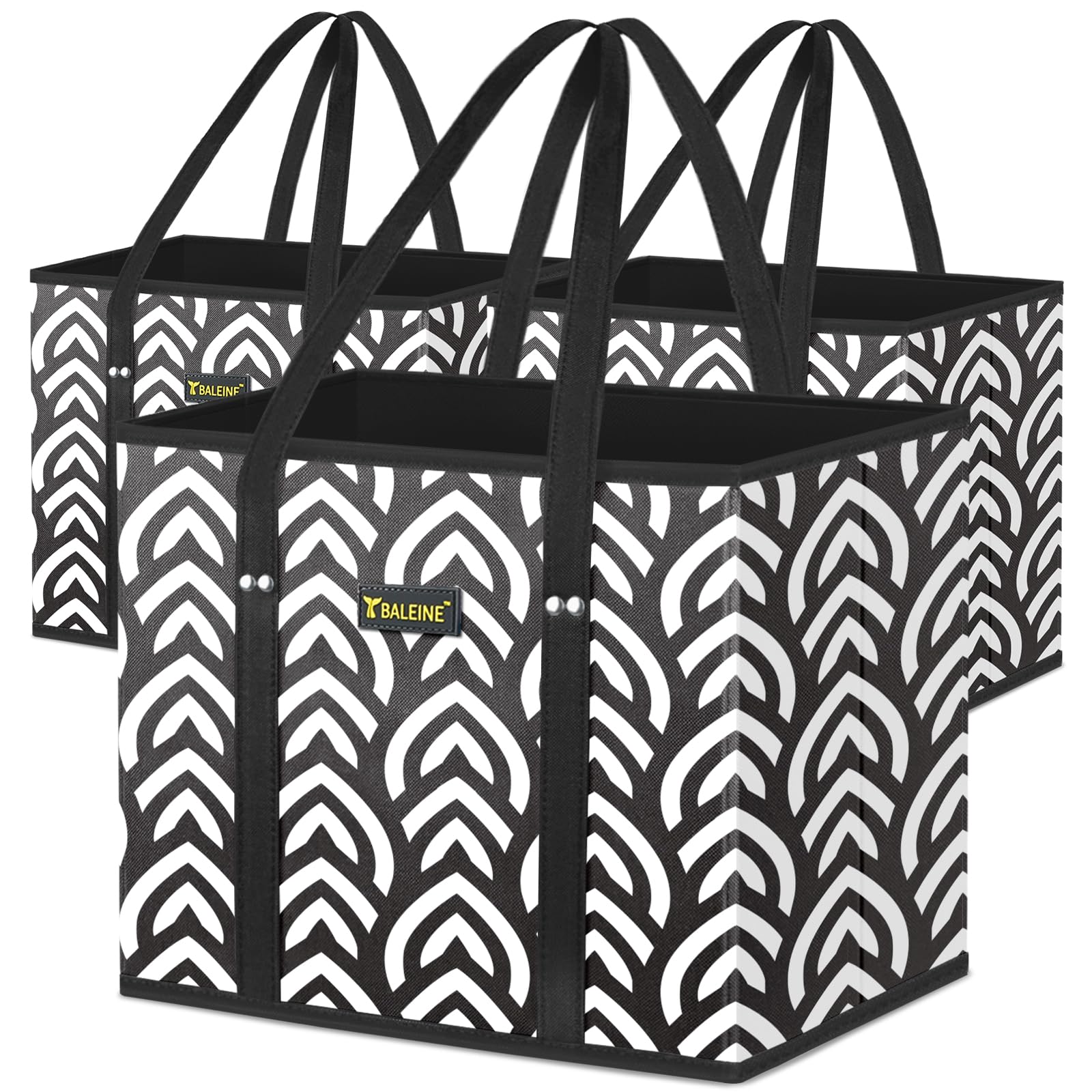 BALEINE Honeysuckle bag with reinforced bottom for easy loading and stable groceries.