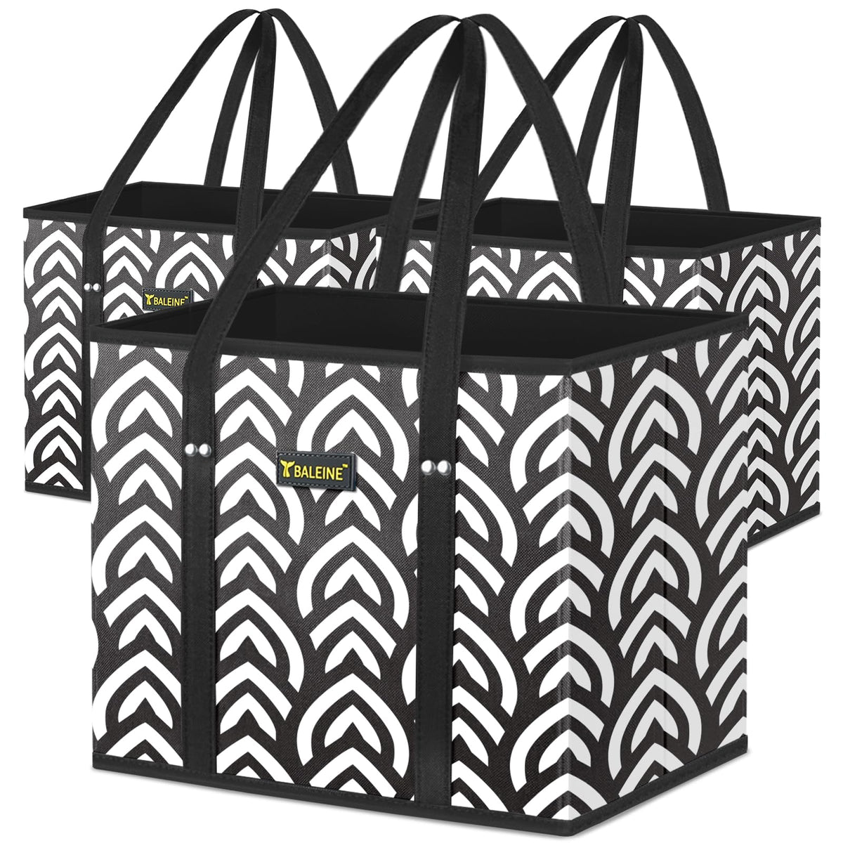 BALEINE Honeysuckle bag with reinforced bottom for easy loading and stable groceries.