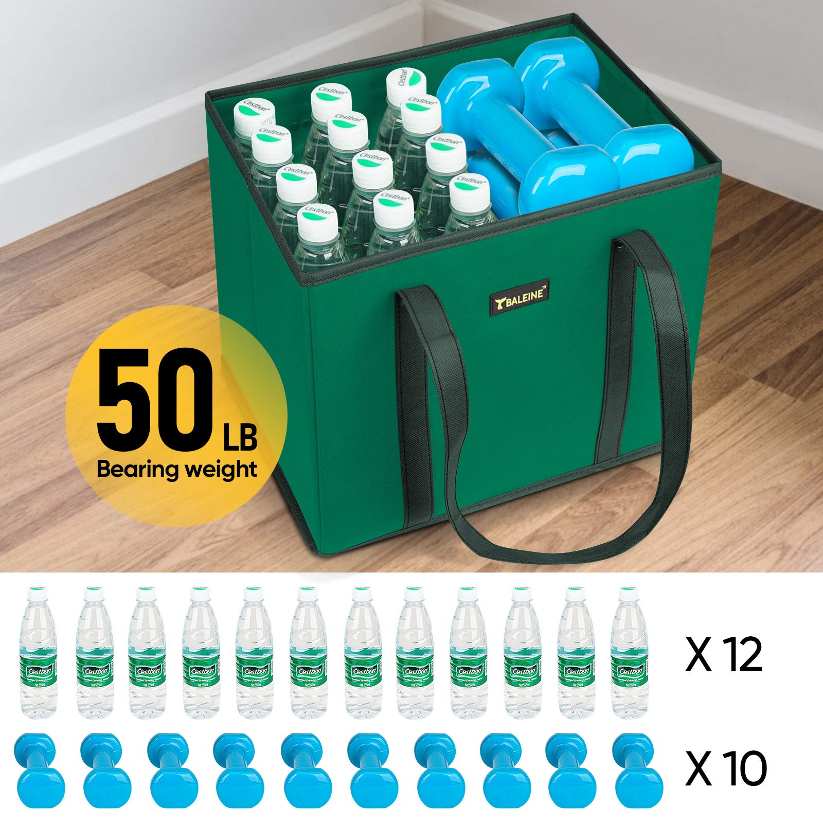 BALEINE water-resistant grocery bag keeps contents protected outdoors
