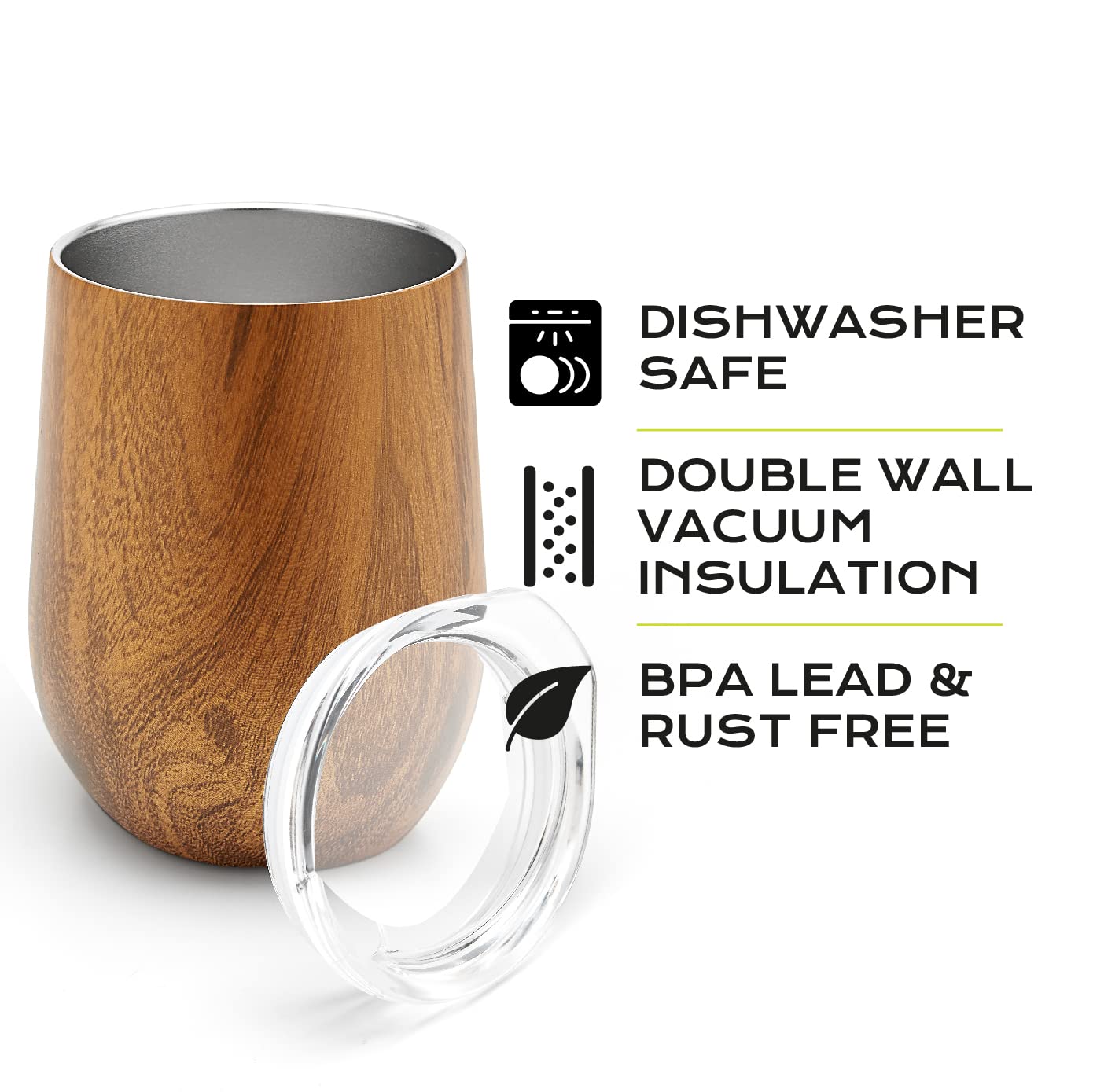 BALIBETOV insulated exterior maintains beverage temperature longer