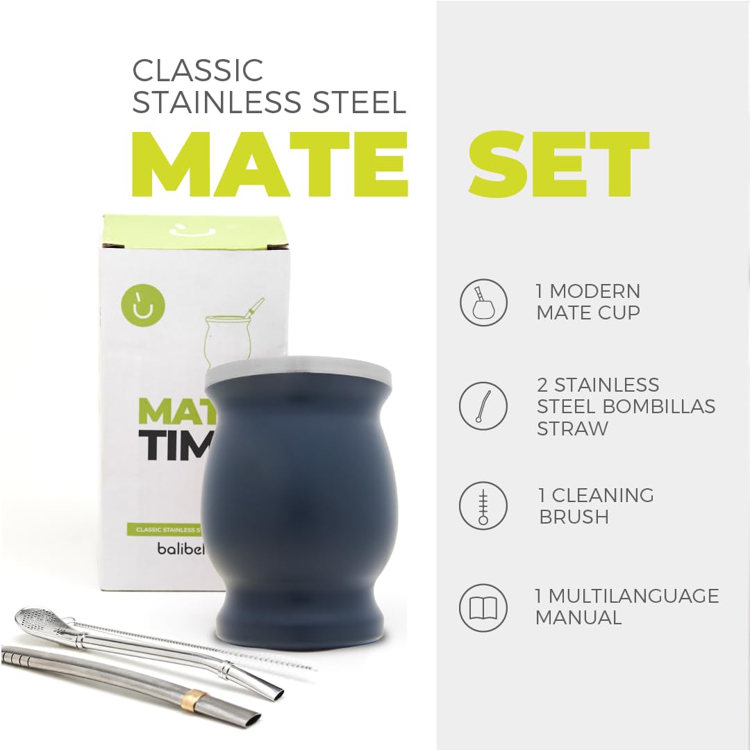 BALIBETOV bombilla straw set offers easy sipping and durable stainless steel build