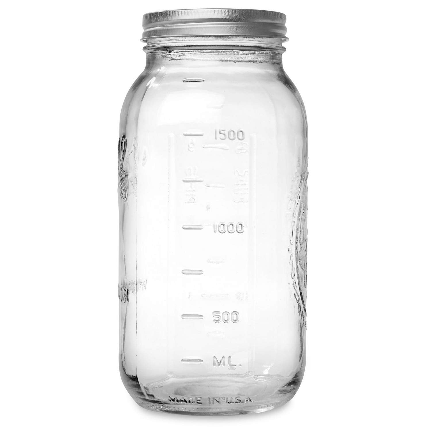 Ball half-gallon mason jar ideal for canning and preserves.
