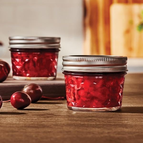 Ball canning-ready jar with lids and bands ideal for preserves.