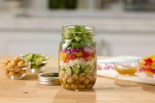 Stackable Ball regular-mouth jars save space in pantry storage