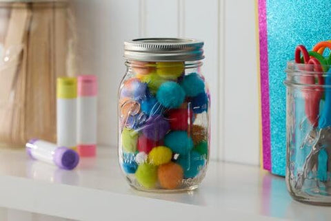 Lids and bands included for secure seal and gifting projects