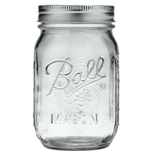 Ball 16oz mason jar empty ready for preserves or crafts