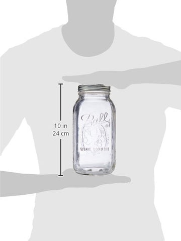 Ball 64-ounce mason jar set made in USA, BPA-free and lead-free.