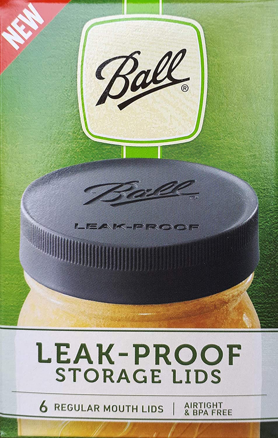 Ball Mason Jar leak-proof lids on regular mouth jars provide a secure seal