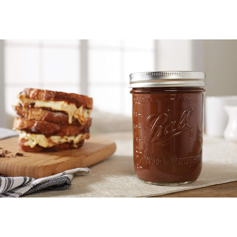 Ball wide-mouth mason jar for pantry organization and easy access.