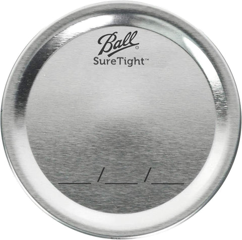Pack of 12 Ball lids designed for regular mouth jars and jams.