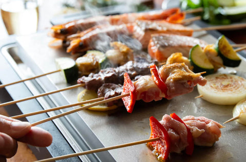 BALMUDA The Teppanyaki knife-safe surface enabling easy prep and serving