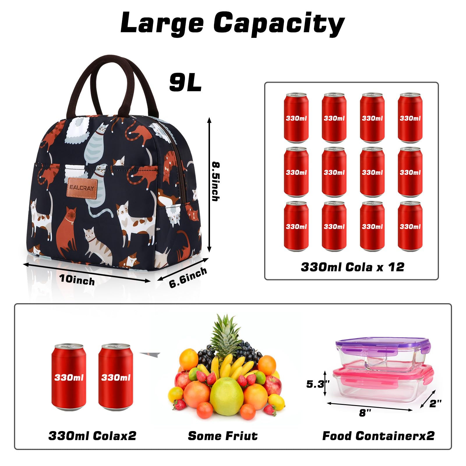 BALORAY lightweight bag with sturdy handle for easy transport