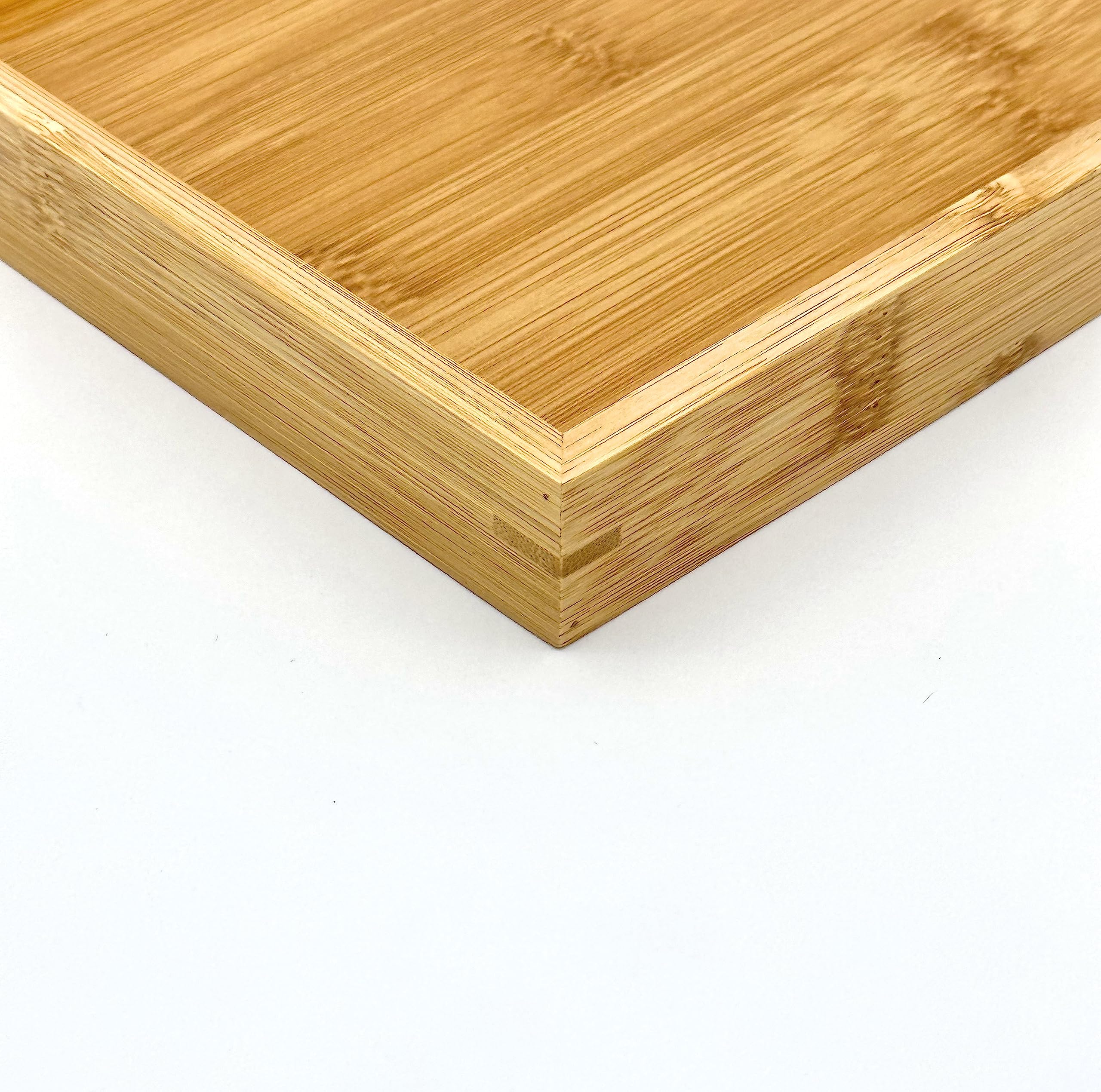 Bam & Boo tray easy-clean surface, wipe down quickly to keep spaces tidy.