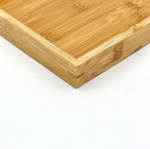 Bam & Boo tray easy-clean surface, wipe down quickly to keep spaces tidy.