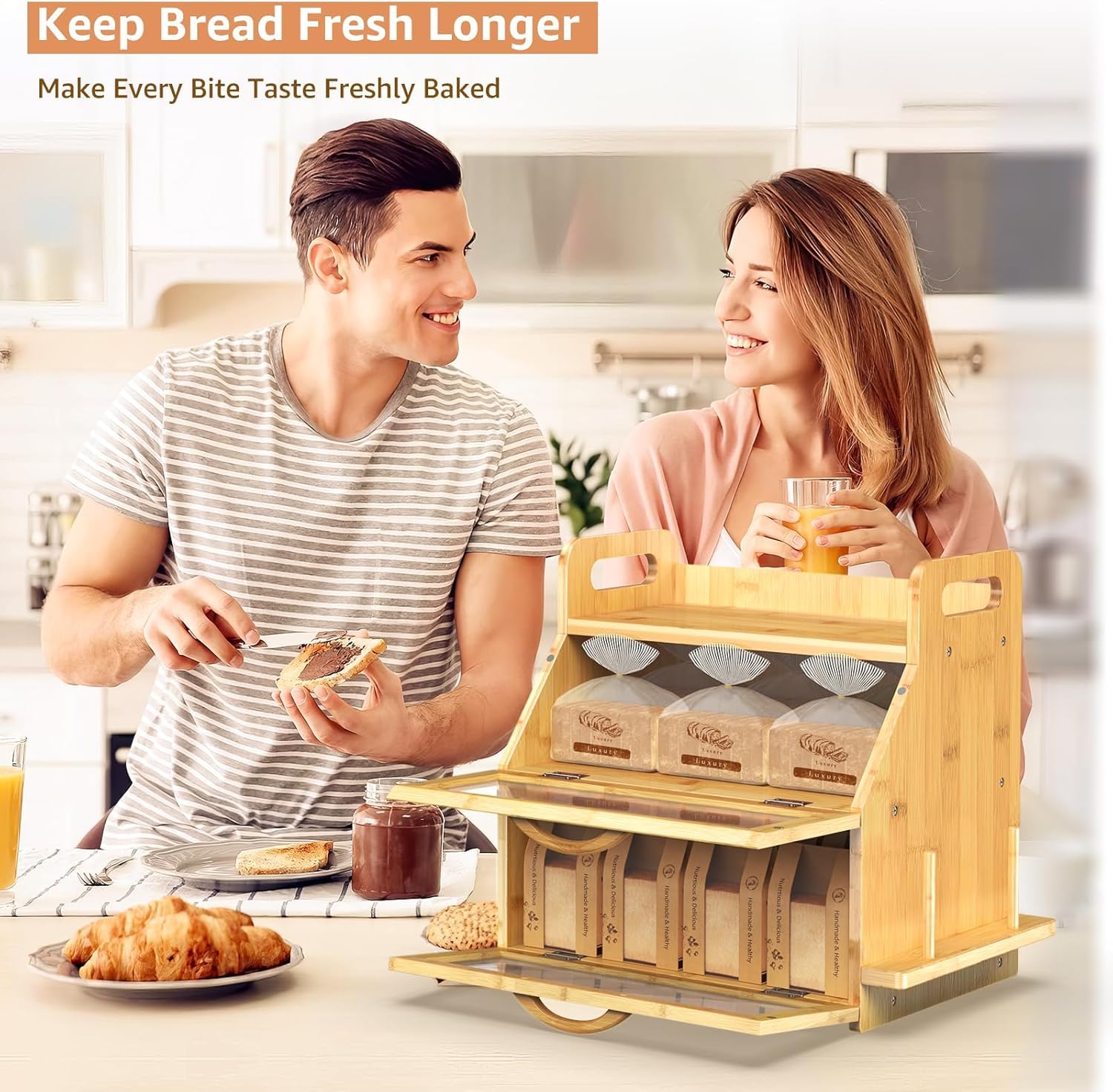 BAMBANG bamboo wood tool holder keeps essentials within reach
