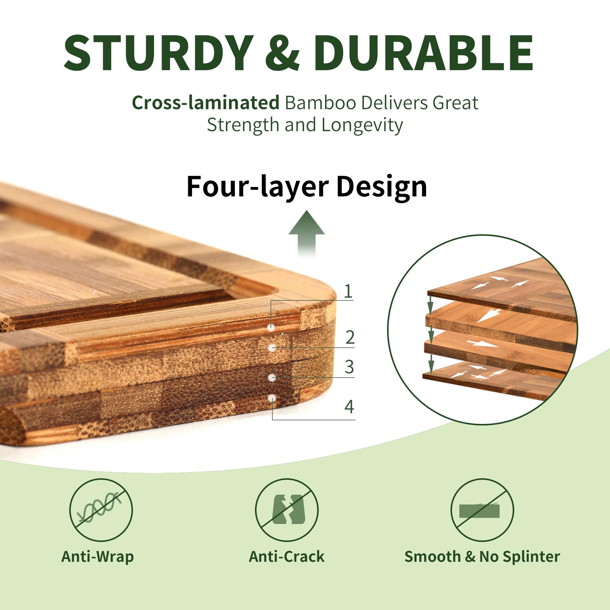 BAMBANG 12x8 board offering stable surface for chopping vegetables