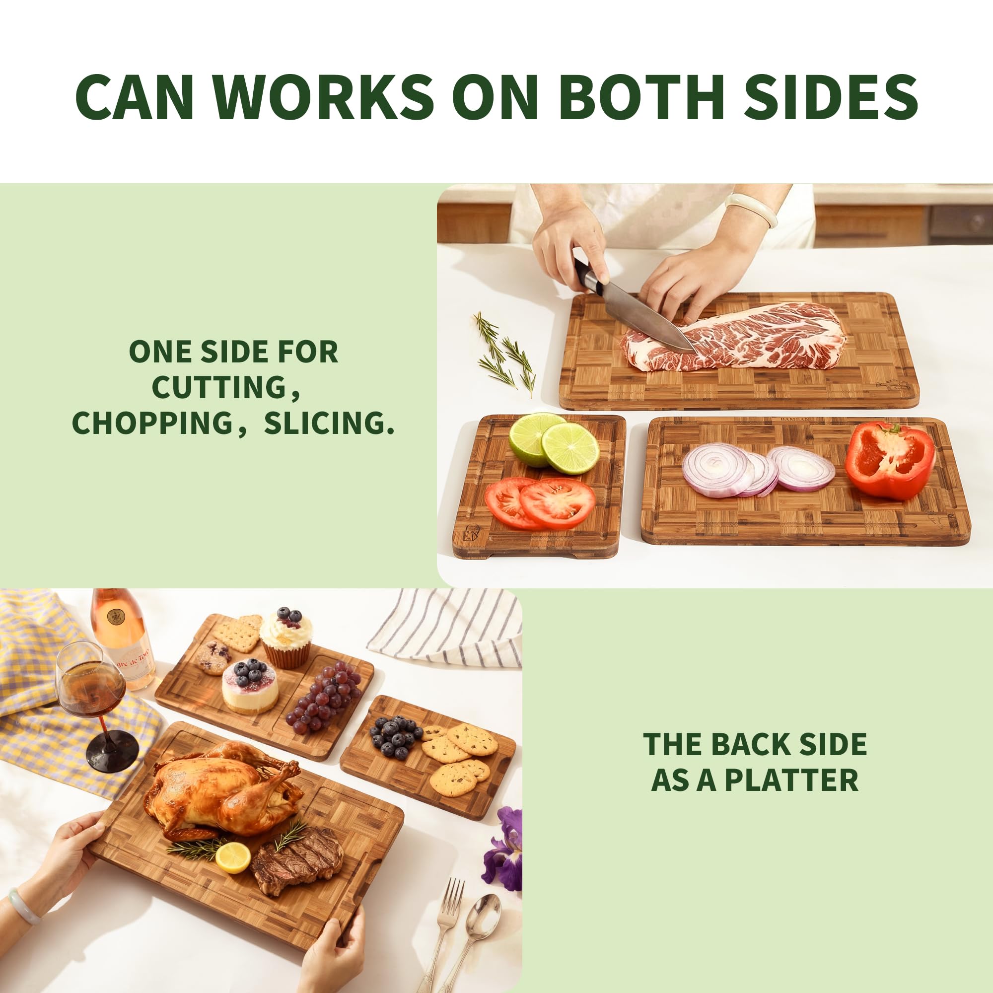 BAMBANG serving-ready board for cheeses and appetizers with style