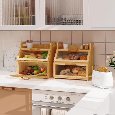 BAMBANG windowed lid offers clear countertop visibility